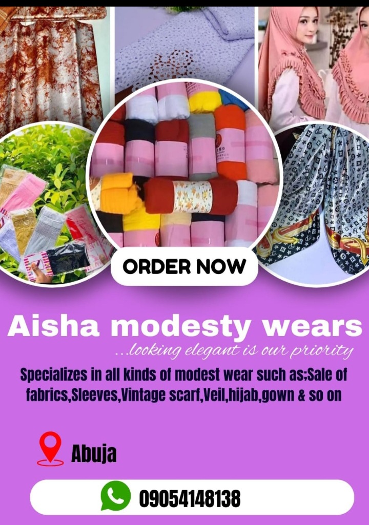 Aisha modesty wears logo